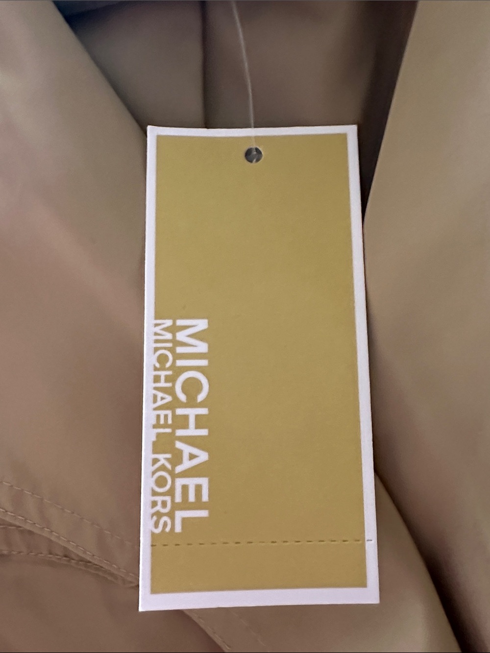Lightweight Michael Kors Tan Trench Coat with Belt. Fully lined and NWT! - Picture 4 of 9